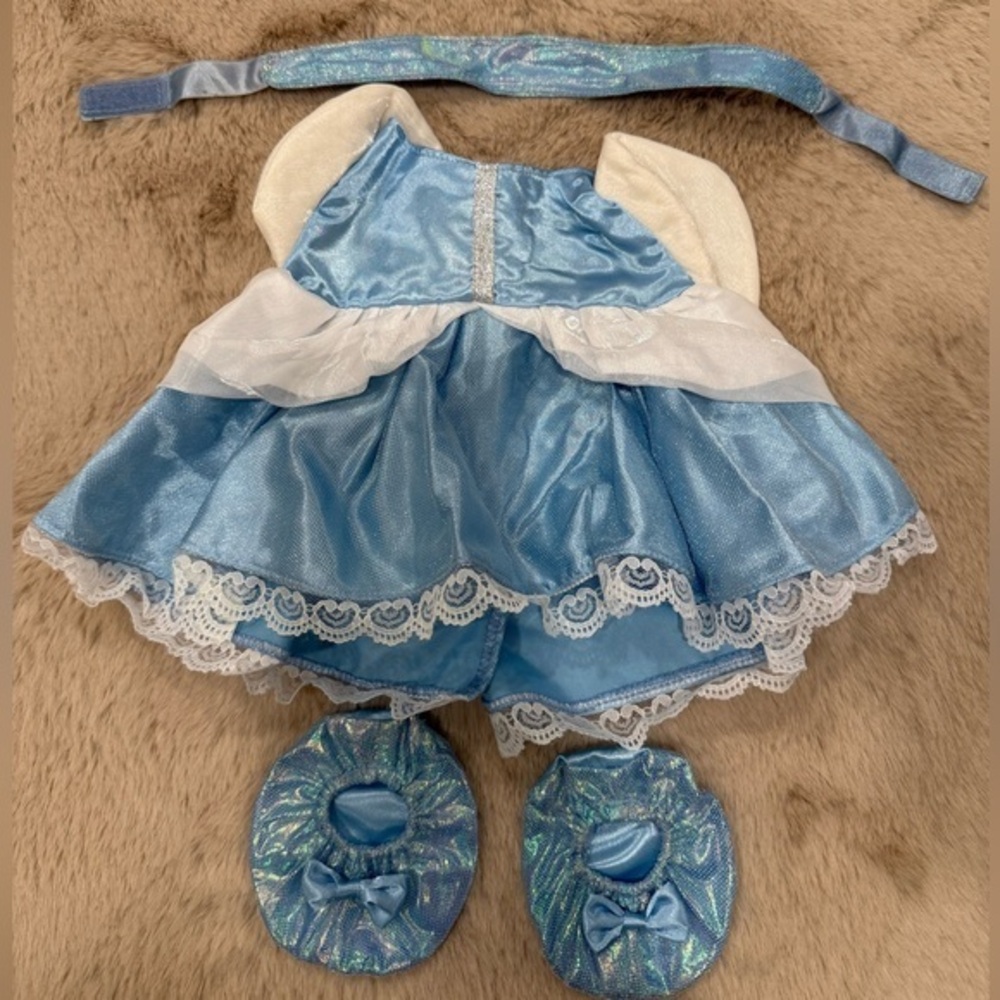Build A Bear BAB - Blue Cinderella Princess Dress